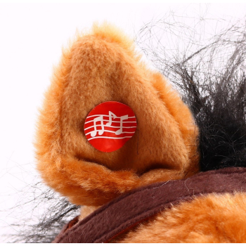 Kowboj konik na biegunach dla dzieci Jasny brąz + Interaktywne funkcje